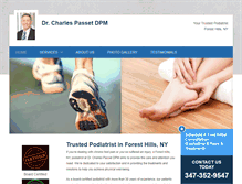 Tablet Screenshot of podiatristforesthills.com